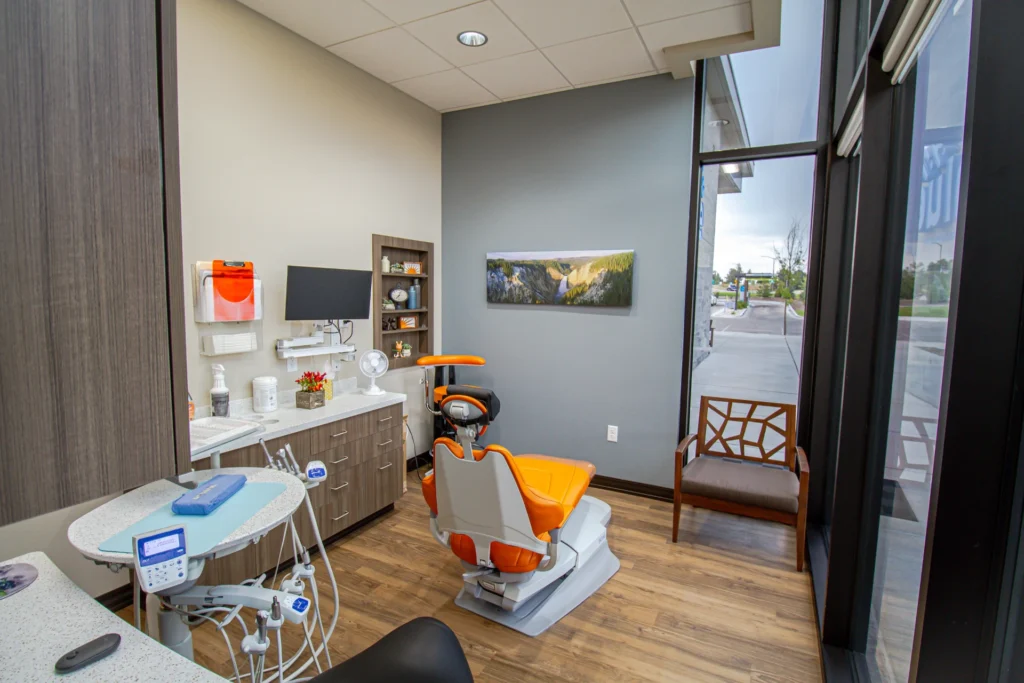 Private treatment room and dental chair at Sunlight Dental | Locally-owned dentist in Cheyenne, WY